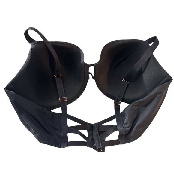 Savage X Fenty Black Padded Underwire Bra With Strappy Back Design Size 46C Adju - Picture 2 of 3